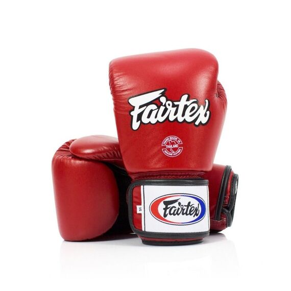 Guantoni da boxe Fairtex BGV1 – Universali – Rosso – 8 oz, Colore: Rosso, OZ: 8oz