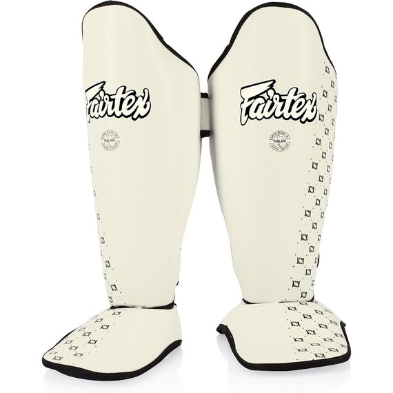 Paratibie Fairtex SP5 Bianco L, Taglia: L, Colore: Bianco