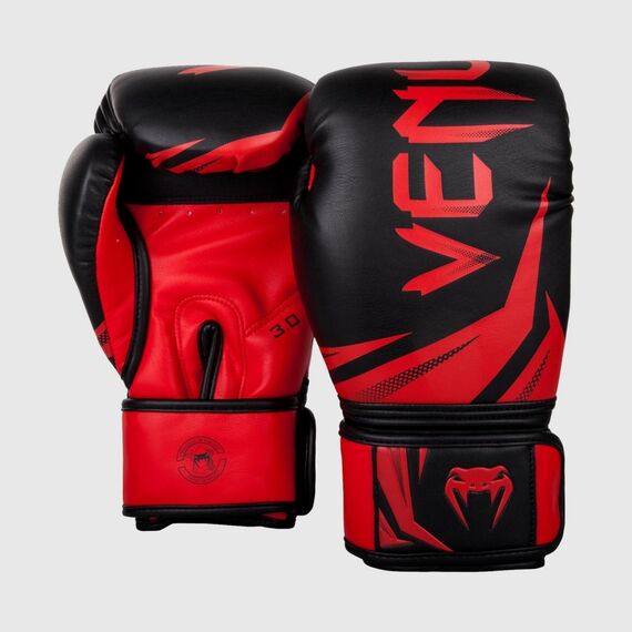 Boxhandschuhe Venum Challenger 3.0 – Rot / Schwarz – 14 oz, Farbe: Rot, OZ: 14oz, 3 image