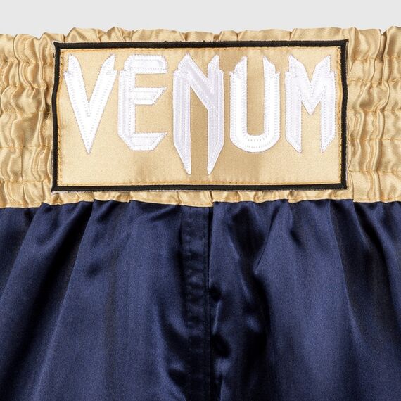 Venum Classic Muay Thai Shorts Blue/Gold M, Size: M, Colour: Blue, 3 image