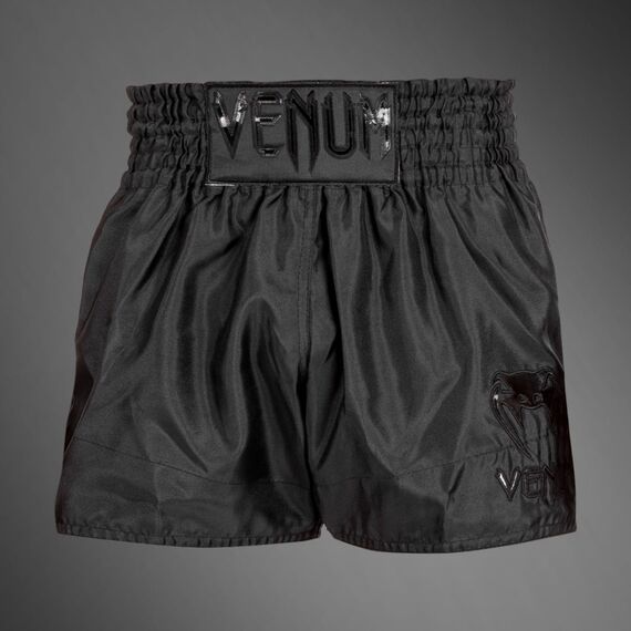 Venum Classic Muay Thai Shorts Black/Black M, Taglia: M, Colore: Nero