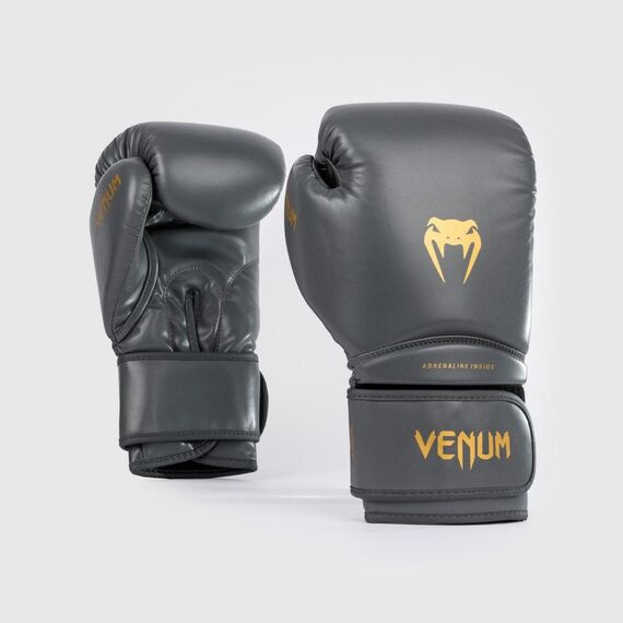 Guantoni da boxe Venum Contender 1.5 – Nero / Oro – 12 oz, Colore: Grigio, OZ: 12oz