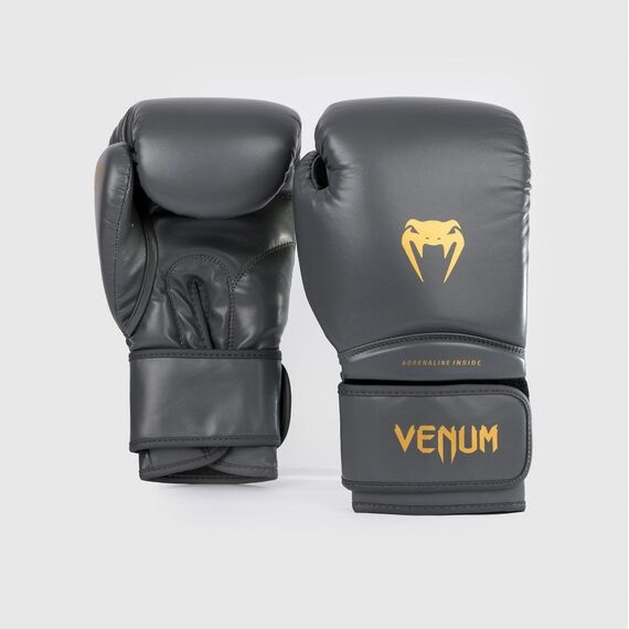 Guantoni da boxe Venum Contender 1.5 – Nero / Oro – 12 oz, Colore: Grigio, OZ: 12oz, 2 image