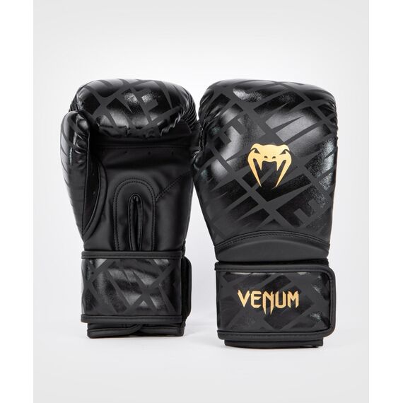 Boxhandschuhe Venum Contender 1.5 XT – Schwarz / Gold – 12 oz, Farbe: Schwarz, OZ: 12oz