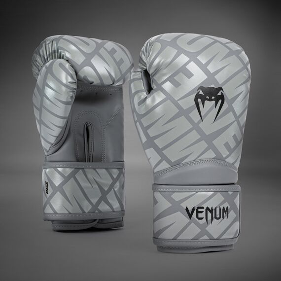 Boxhandschuhe Venum Contender 1.5 XT – Grau / Schwarz – 10 oz, Farbe: Grau, OZ: 10oz