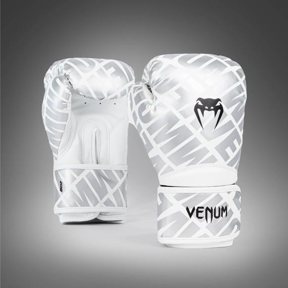 Boxhandschuhe Venum Contender 1.5 XT – Weiss / Silber – 10 oz, Farbe: Weiss, OZ: 10oz, 8 image
