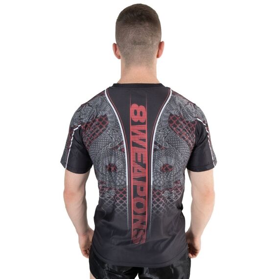8 WEAPONS Functional T-Shirt, Naga Yant, black-red M, Taglia: M, Colore: Nero, 4 image