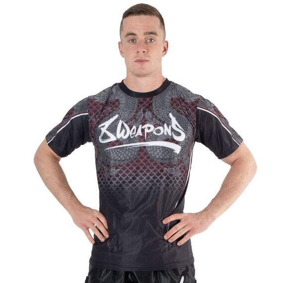 8 WEAPONS Functional T-Shirt, Naga Yant, black-red XXL, Taglia: 2XL, Colore: Nero, 3 image