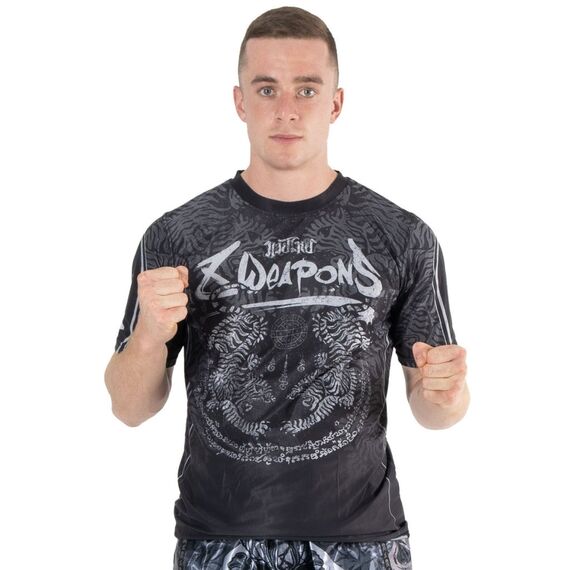 8 WEAPONS Functional T-Shirt, Tiger Yant, black-grey M, Taglia: M, Colore: Nero, 3 image