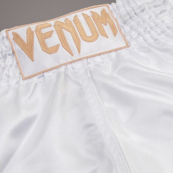 Venum Short Muay Thai Classic Blanc/Or S, Taille: S, Couleur: Blanc, 2 image