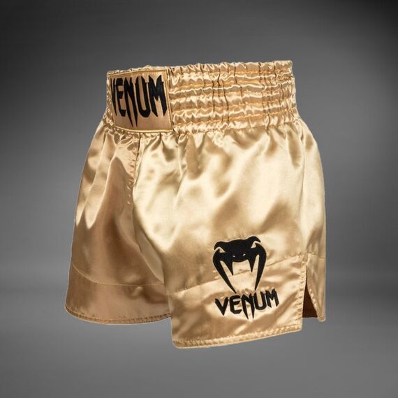 Venum Classic Muay Thai Shorts Gold/Black L, Taglia: L, Colore: Oro, 3 image