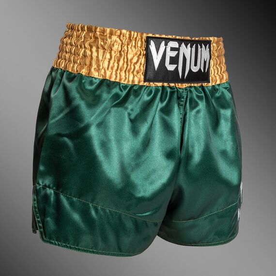 Venum Short Muay Thaï Classic Vert/Or XXL, Taille: 2XL, Couleur: Vert, 3 image