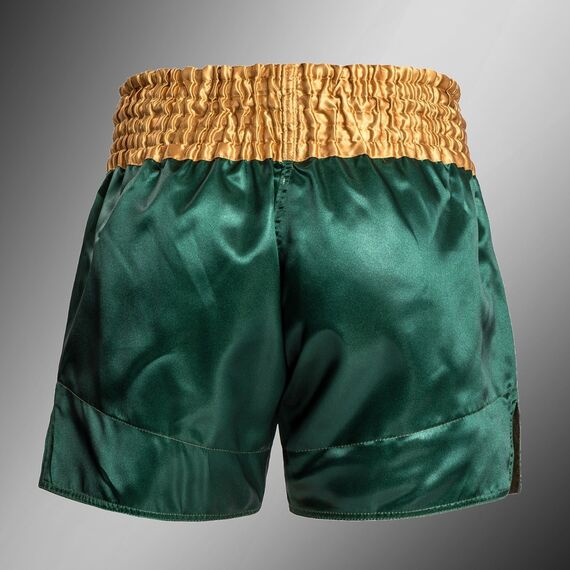 Venum Short Muay Thaï Classic Vert/Or XXL, Taille: 2XL, Couleur: Vert, 4 image