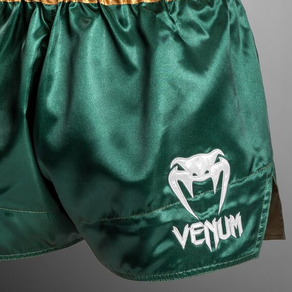 Venum Short Muay Thaï Classic Vert/Or XXL, Taille: 2XL, Couleur: Vert, 5 image