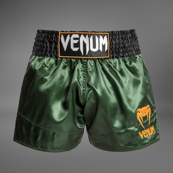 Venum Short Muay Thai Classic Vert/Noir XL, Taille: XL, Couleur: Vert