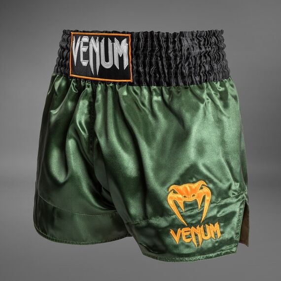 Venum Short Muay Thai Classic Vert/Noir XL, Taille: XL, Couleur: Vert, 3 image