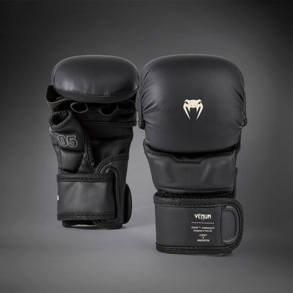 Guanti MMA sparring Venum Impact Evo – Nero – S, Taglia: S, Colore: Nero