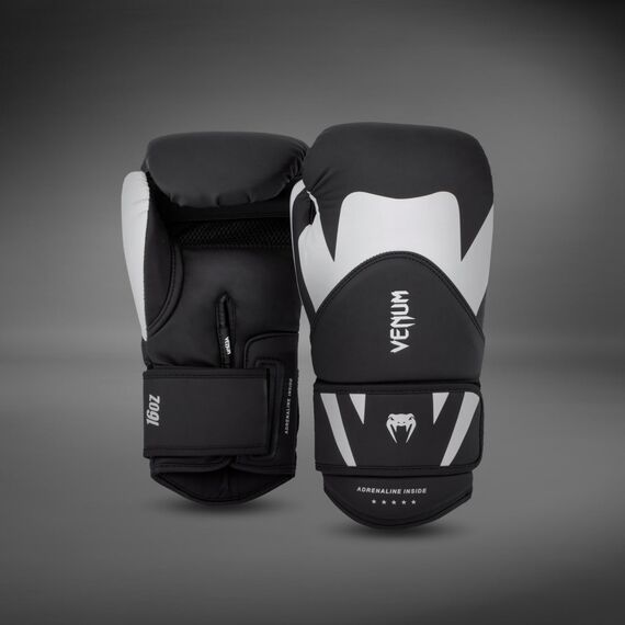 Gants de boxe Venum Challenger 4.0 – Noir / Blanc – 12 oz, Couleur: Noir, oz: 12oz