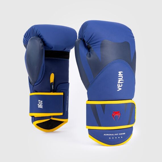 Gants de boxe Venum Challenger 4.0 – Bleu / Jaune – 10 oz, Couleur: Bleu, oz: 10oz, 6 image