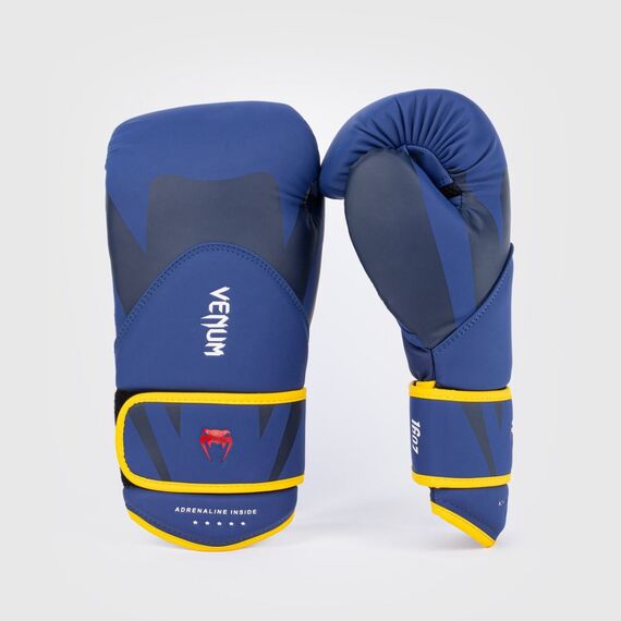 Gants de boxe Venum Challenger 4.0 – Bleu / Jaune – 10 oz, Couleur: Bleu, oz: 10oz, 5 image