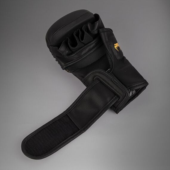 Gants MMA sparring Venum Serpenti – Noir/Argent/Or – S, Taille: S, Couleur: Noir, 5 image