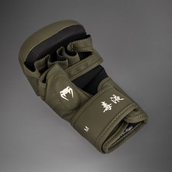 Gants MMA sparring Venum Serpenti – Kaki/Bronze/Ivoire – S, Taille: S, Couleur: Kaki, 5 image