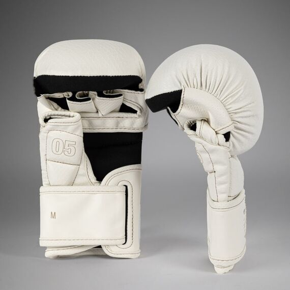 Gants MMA sparring Venum Impact Evo Scales – Ivoire – S, Taille: S, Couleur: Blanc, 4 image