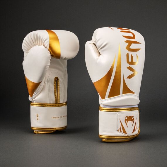 Gants de boxe Venum Challenger 2.5 Blanc/Or 16oz, Couleur: Blanc, oz: 16oz, 2 image