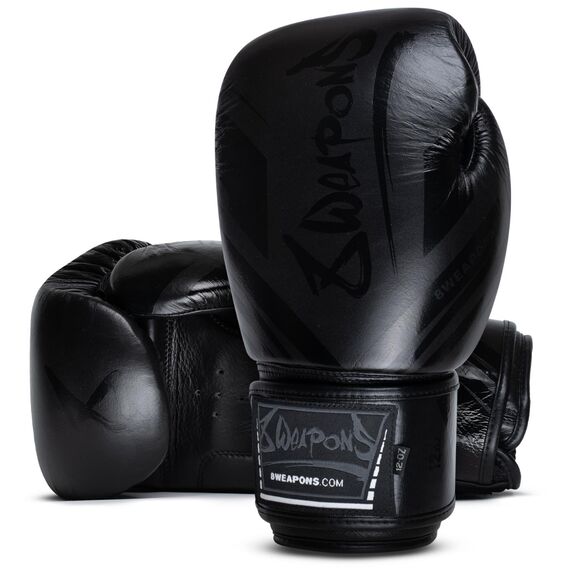 Boxhandschuhe 8 Weapons Unlimited 2.0 Schwarz Matt 16oz, Farbe: Schwarz, OZ: 16oz, 2 image