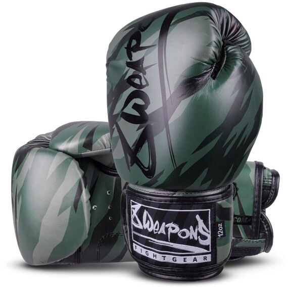 Boxhandschuhe 8 WEAPONS Unlimited 2.0 – Woodland Camo – 10 oz, Farbe: Camouflage, OZ: 10oz, 2 image