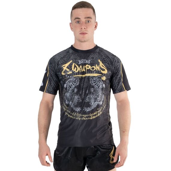 8 WEAPONS Functional T-Shirt, Tiger Yant, black-yellow XL, Taglia: XL, Colore: Nero, 4 image