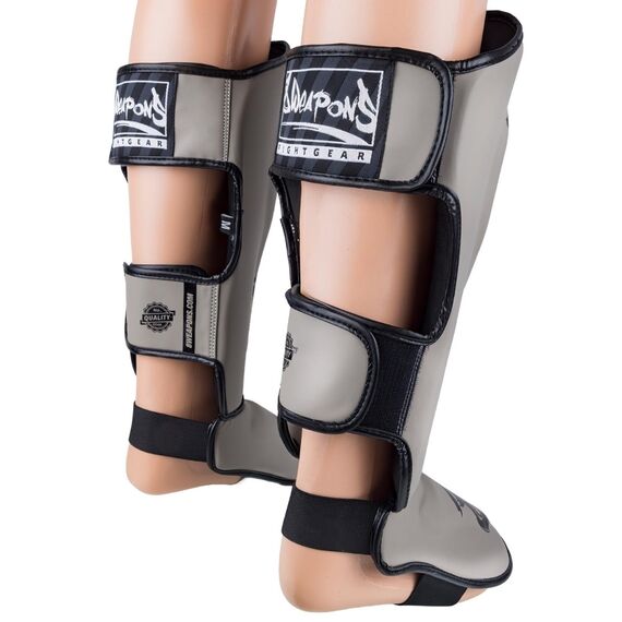 Shin Guards 8 WEAPONS Unlimited 2.0 – Sand/Black – L, Size: L, Colour: Beige, 7 image