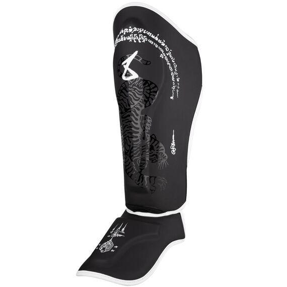 8 WEAPONS Shin Guards - Sak Yant Big Tiger black S, Size: S, Colour: Schwarz, 6 image