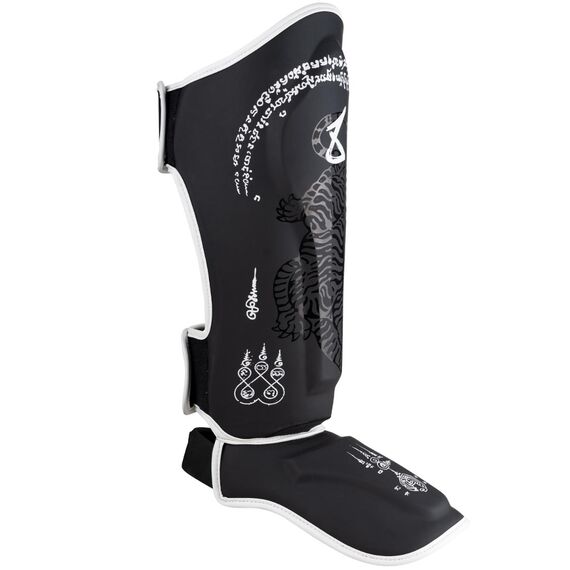 8 WEAPONS Shin Guards - Sak Yant Big Tiger black L, Size: L, Colour: Schwarz, 11 image
