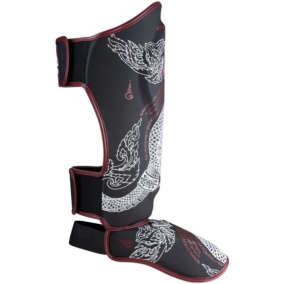 8 WEAPONS Shin Guards - Sak Yant Naga black M, Size: M, Colour: Schwarz, 13 image