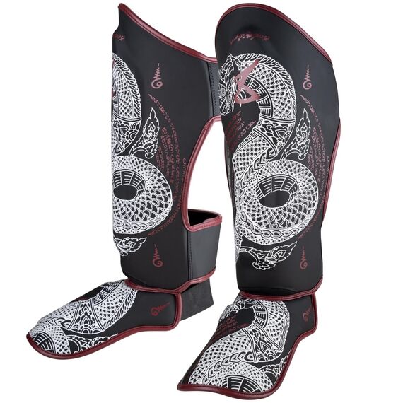 8 WEAPONS Shin Guards - Sak Yant Naga black M, Size: M, Colour: Schwarz, 7 image
