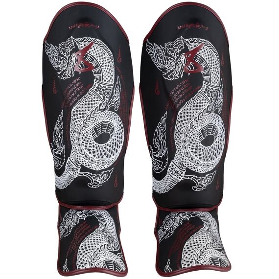 Schienbeinschoner  - Sak Yant Naga, Bekleidungsgrösse: XL, Farbe: Schwarz, 13 image