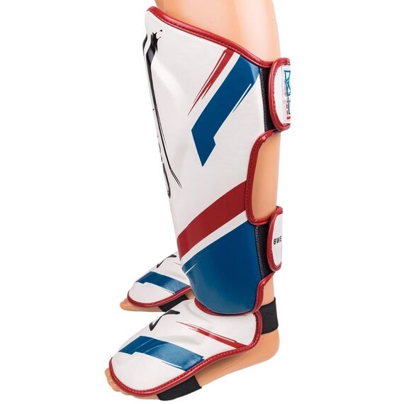 8 WEAPONS Shin Guards, Shift, white-navy-red, M, Size: M, Colour: Weiss, 3 image