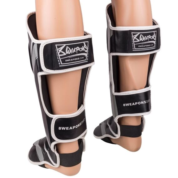 8 WEAPONS Shin Guards, Shift, black-white, M, Size: M, Colour: Schwarz, 3 image
