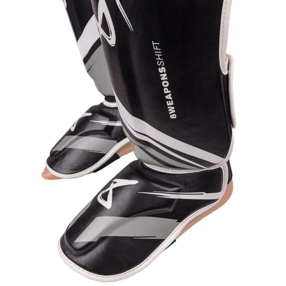 8 WEAPONS Shin Guards, Shift, black-white, M, Size: M, Colour: Schwarz, 5 image