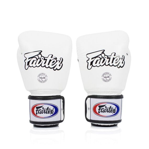 Boxhandschuhe Fairtex BGV1 – Universal – Weiss – 14 oz, Farbe: Weiss, OZ: 14oz, 2 image