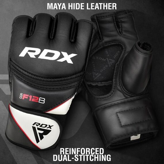 Gants MMA RDX F12 Noir Blanc L, Taille: L, Couleur: Noir, 4 image