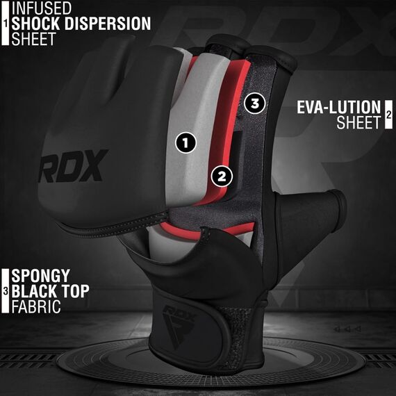 MMA Gloves RDX F12 Black M, Size: M, Colour: Schwarz, 7 image