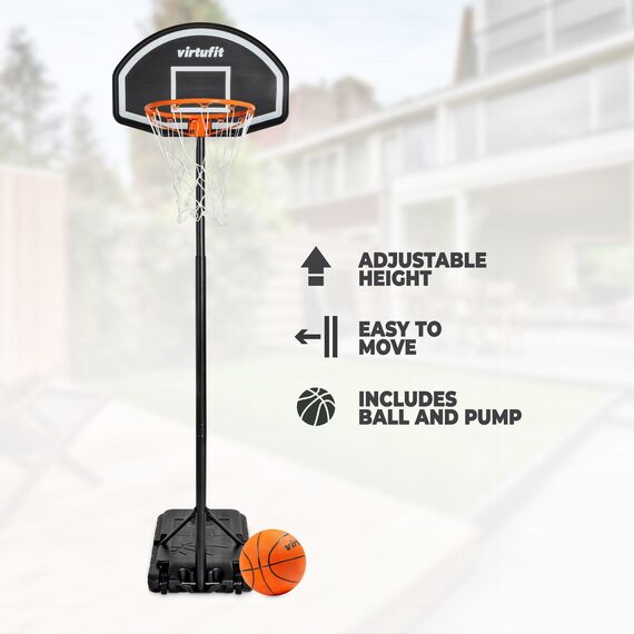 1.7m to 2.15m VirtuFit free-standing basketball hoop, 8 image