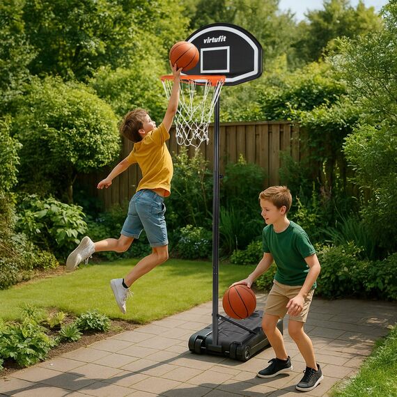 1.7m to 2.15m VirtuFit free-standing basketball hoop, 6 image