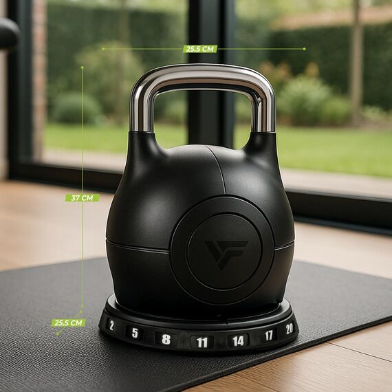 Kettlebell ajustable réglable 2-20kg VirtuFit, 2 image