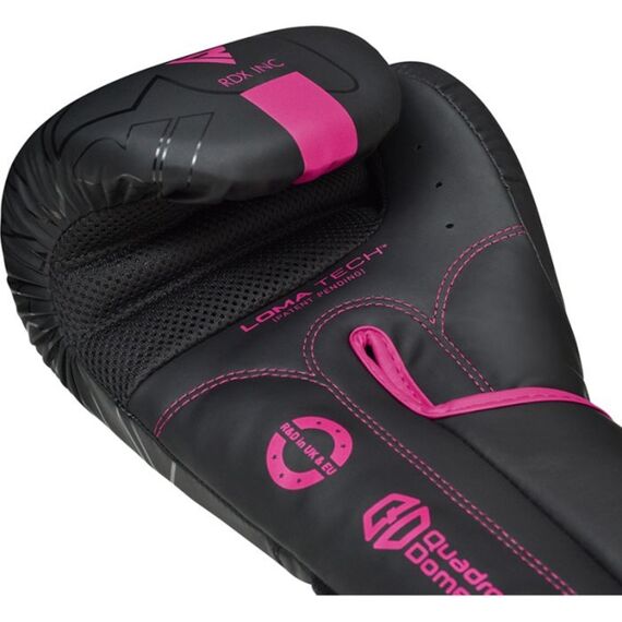 Guantoni Boxe RDX F6 Kara – Nero/Rosa – 14oz, Colore: Nero, OZ: 14oz, 6 image