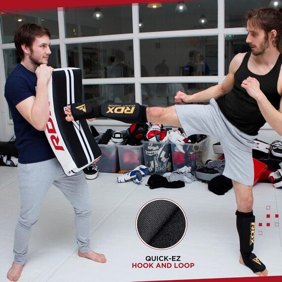 RDX T1 Kick Shield – Best Protection for Combat Training, Taglia: Taglia unica, Colore: Nero, 4 image