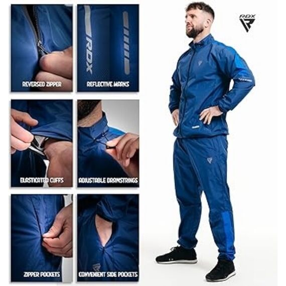 Tenue de Sudation C1 Pour la Perte de Poids, Taille: XL, Couleur: Bleu, 3 image