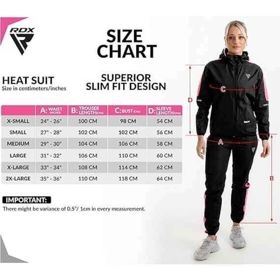 Clothing Sauna Suit C1, Taglia: L, Colore: Rosa, 3 image